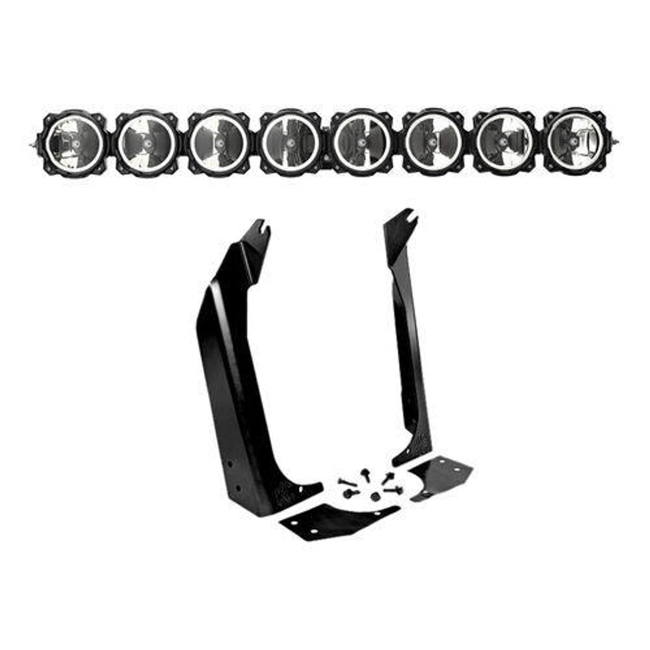 KC HiLiTES 97-06 Jeep TJ 50in Pro6 Gravity LED 8-Light Light Bar System (160W Combo Beam)