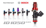 Injector Dynamics ID1050X BMW M54 Injectors 14mm Top (Purple) & Bottom (Black) Adapters (Set of 6) - 1050.02.01.60.14.6