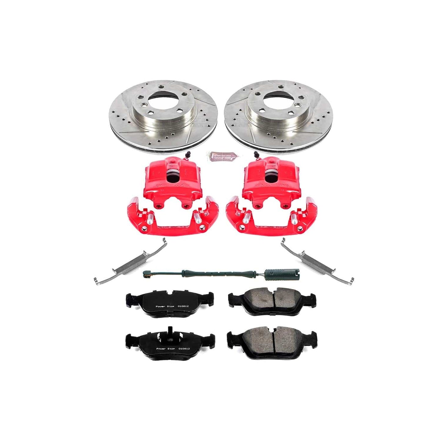 Power Stop 92-98 BMW 318i Front & Rear Z26 Street Warrior Brake Kit w/Calipers