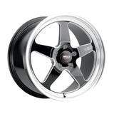 Weld 17x10 / 5x114.3 / ET +49 Belmont Drag S157 Wheel - Gloss Black W/ Milled Spokes