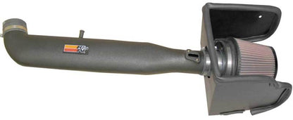 Car air intake system with filter on a white background