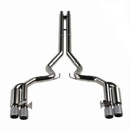 Kooks 11514520 active shotgun valved cat-back exhaust with carbon tips for 2018-2026 Ford Mustang GT 5.0L