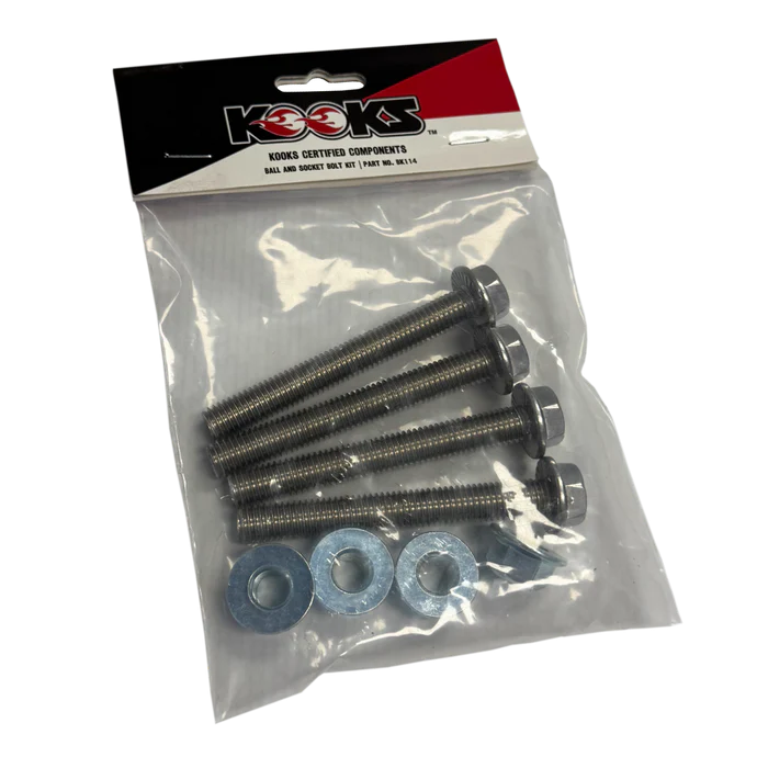 Kooks BK114 stainless steel ball and socket header bolt kit with M10 hardware