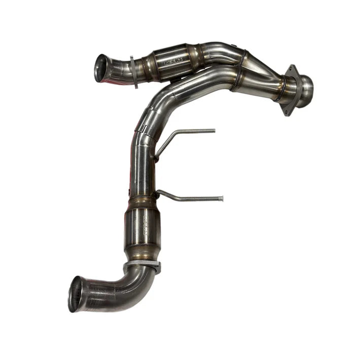 Kooks Headers 1371H430 1-7/8 inch Long Tube Headers with GREEN Catted Y Pipe for 2021-2024 Ford F150 5.0L