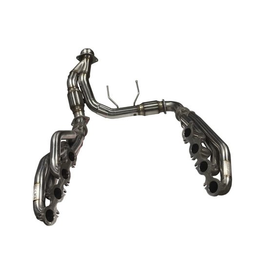 Kooks Headers 1371H430 1-7/8 inch Long Tube Headers with GREEN Catted Y Pipe for 2021-2024 Ford F150 5.0L