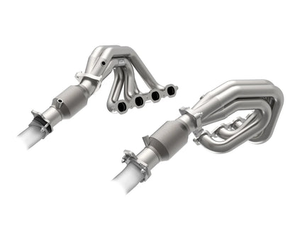 Kooks Headers 2180H640 2 inch Long Tube Headers with High Output GREEN Catted Connection Pipes for Corvette C8
