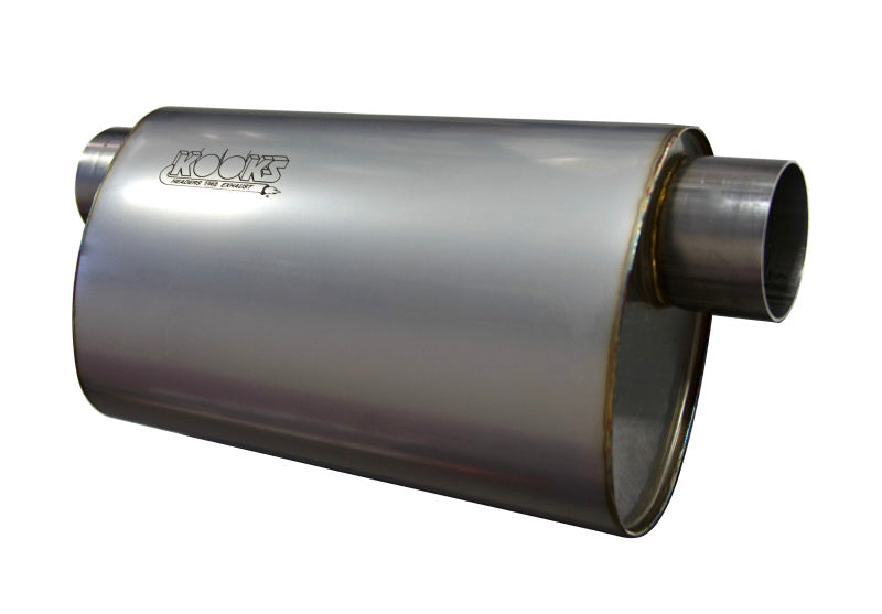 Kooks MUF-014 3 inch oval offset inlet offset outlet stainless steel muffler 14 inch body universal