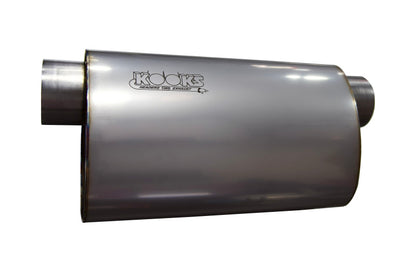 Kooks MUF-014 3 inch oval offset inlet offset outlet stainless steel muffler 14 inch body universal