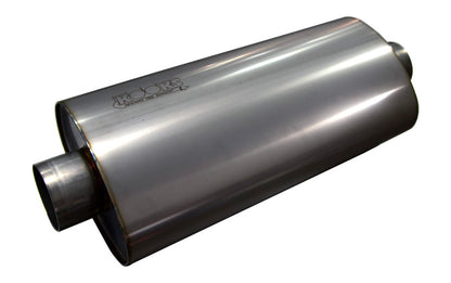 Kooks MUF-019 3 inch oval center center polished stainless steel muffler 18 inch body universal