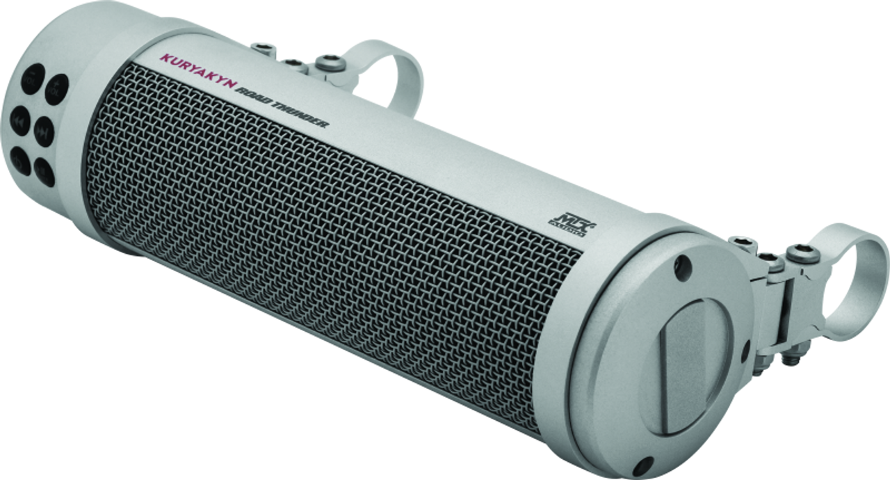Kuryakyn Road Thunder Plus Sound Bar in Silver finish