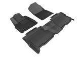 3D MAXpider L1TY15101509 2012-2013 Toyota Tundra Crewmax Kagu 1st & 2nd Row Floormats - Black