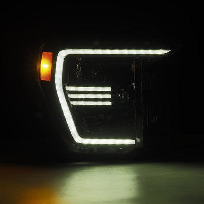 AlphaRex 21-23 Ford F150 PRO-Series Halogen Projector Headlights Alpha-Black - 880294 AlphaRex