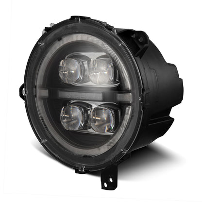 AlphaRex 880868 18-23 Jeep Wrangler JL/Gladiator JT NOVA-Series LED Projector Headlights Black - 880868