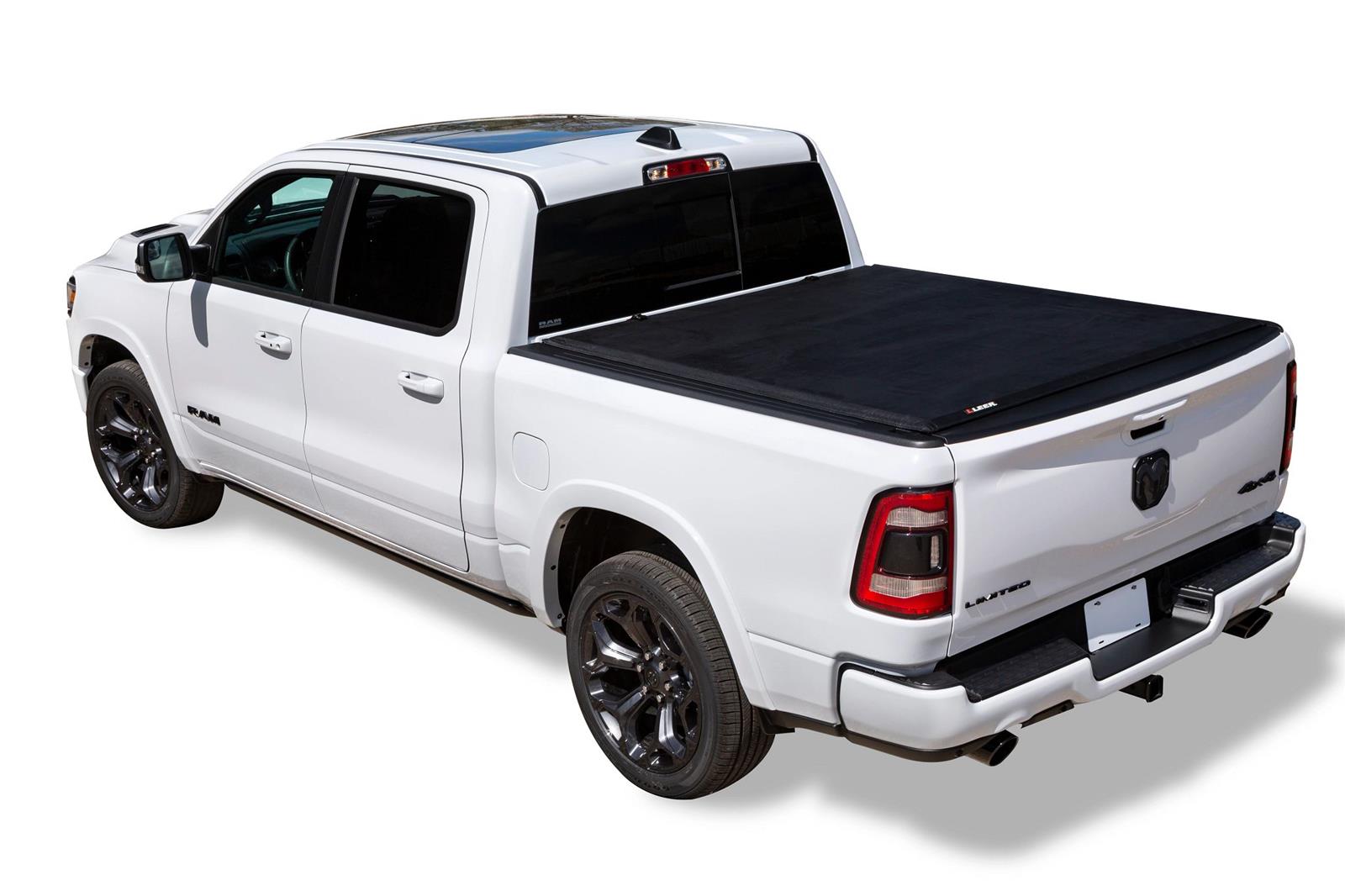 LEER SR250 soft roll-up / rolling tonneau cover for 2020-2026 Chevrolet Silverado 2500 HD / 3500 HD and GMC Sierra 2500 HD / 3500 HD 6'9" Standard Bed, part 610320