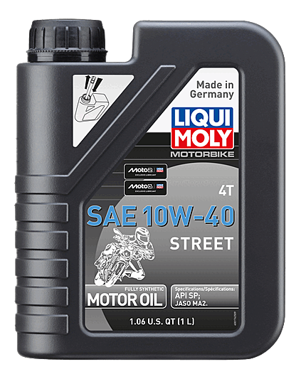 Liqui Moly Motorbike 4T SAE 10W-40 Street Oil - 1L / 4L / 20L / 205L
