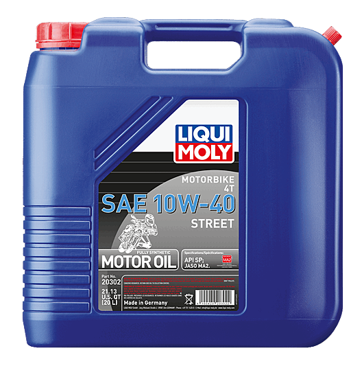Liqui Moly Motorbike 4T SAE 10W-40 Street Oil - 1L / 4L / 20L / 205L