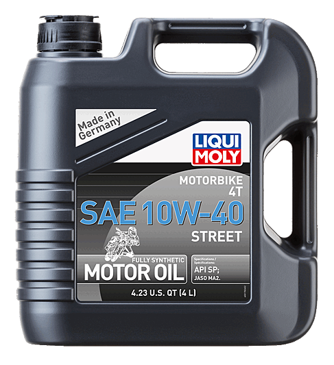 Liqui Moly Motorbike 4T SAE 10W-40 Street Oil - 1L / 4L / 20L / 205L