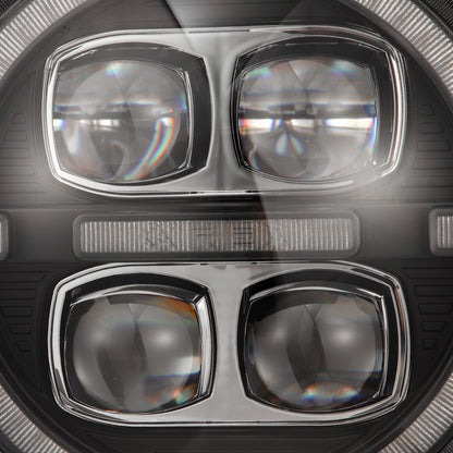 AlphaRex 880868 18-23 Jeep Wrangler JL/Gladiator JT NOVA-Series LED Projector Headlights Black - 880868