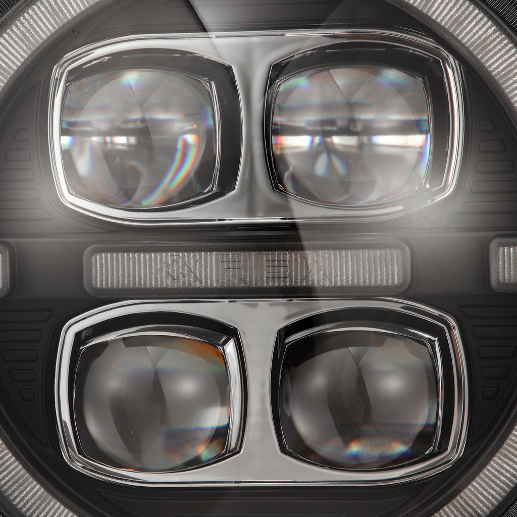 AlphaRex 18-23 Jeep Wrangler JL/Gladiator JT NOVA-Series LED Projector Headlights Black - 880868