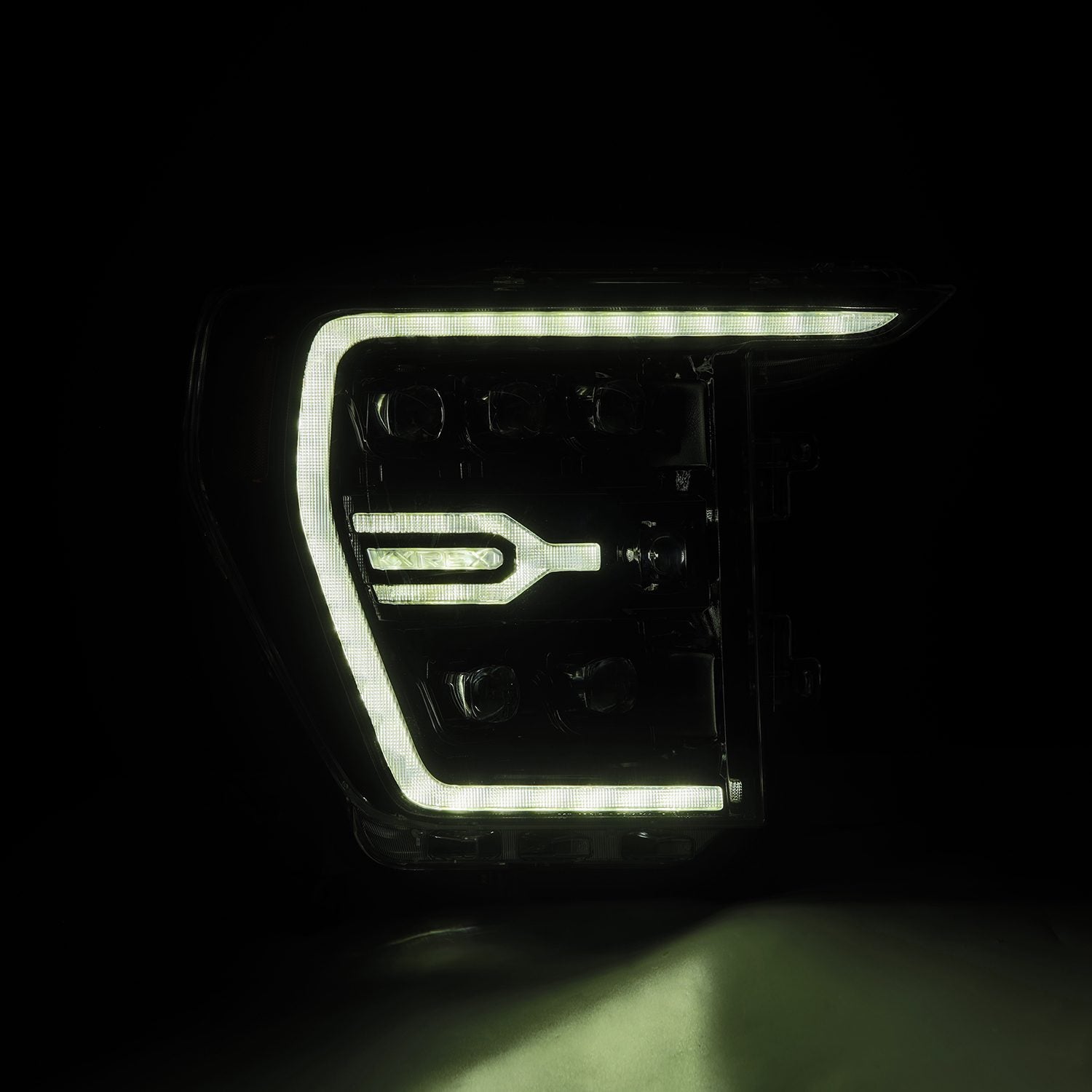 AlphaRex 21-23 Ford F150 / 21-23 Ford F150 Raptor NOVA-Series LED Projector Headlights Alpha-Black - 880138 AlphaRex