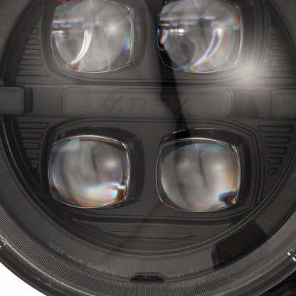 AlphaRex 880867 18-23 Jeep Wrangler JL/Gladiator JT NOVA-Series LED Projector Headlights Alpha-black - 880867