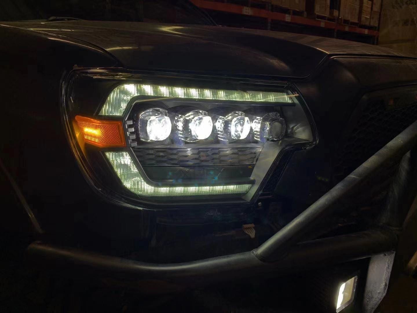 AlphaRex 12-15 Toyota Tacoma NOVA-Series LED Projector Headlights Alpha-Black - 880752 AlphaRex