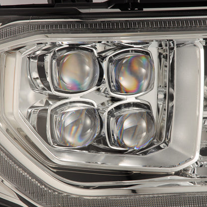AlphaRex 880819 07-13 Toyota Tundra/08-17 Toyota Sequoia MK II NOVA-Series LED Projector Headlights Chrome (With Level Adjuster) - 880819
