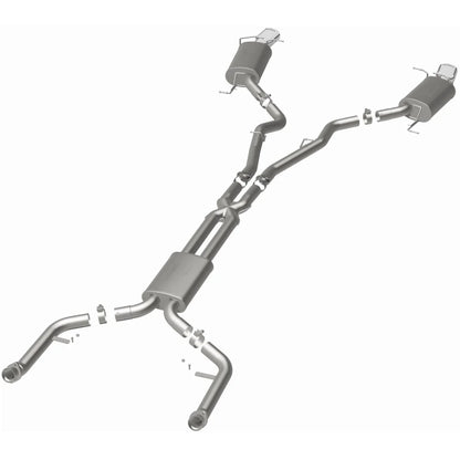 Car exhaust system on a white background