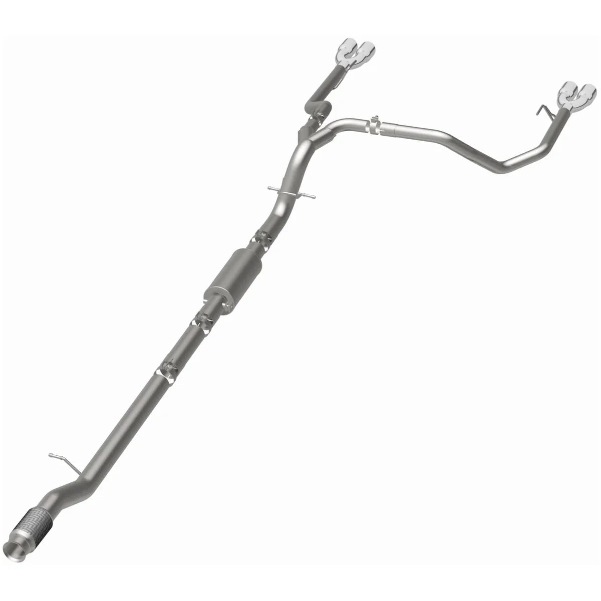 MagnaFlow 19489 Street Series cat-back exhaust for Chevrolet Silverado and GMC Sierra 1500 6.2L V8 with quad polished tips