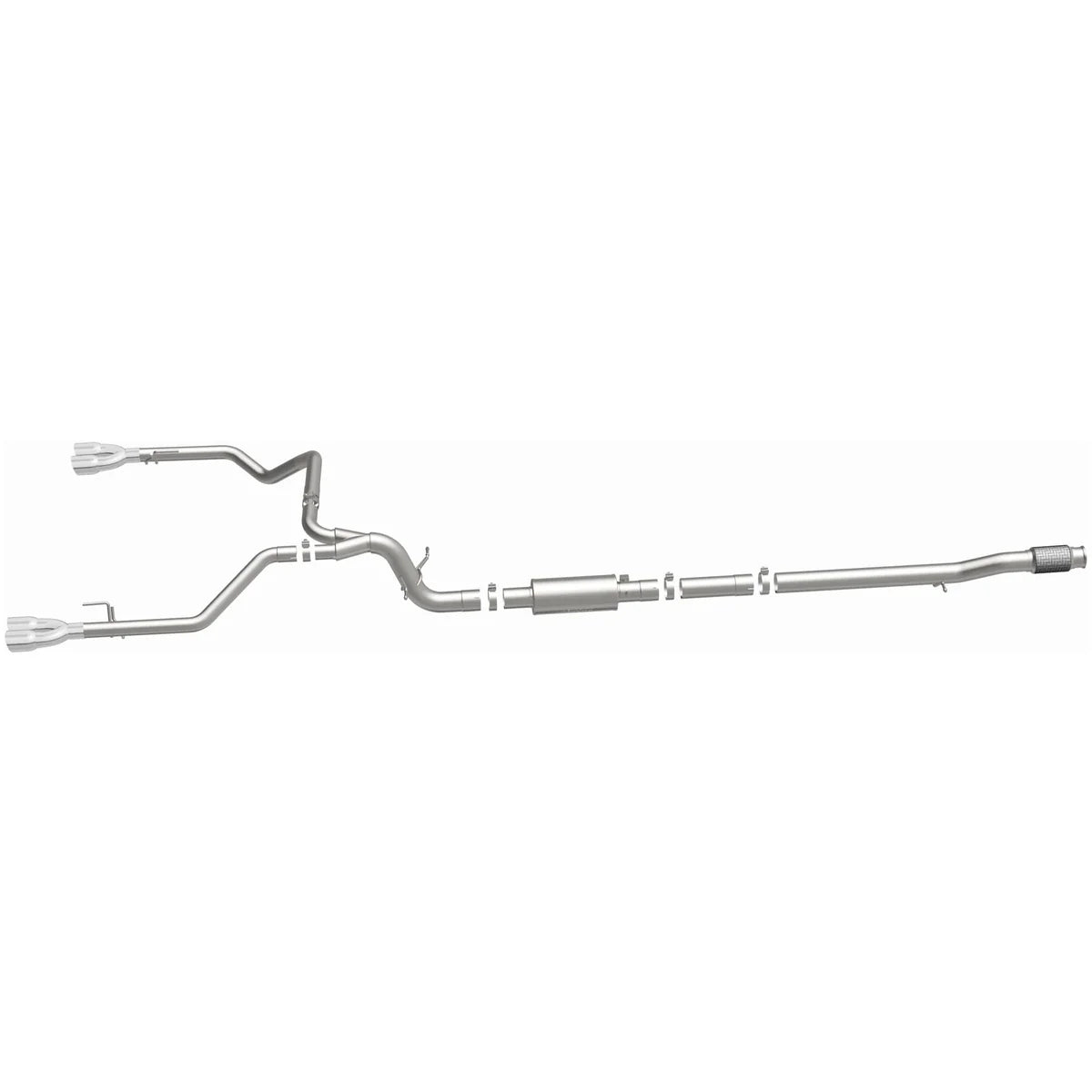 MagnaFlow 19489 Street Series cat-back exhaust for Chevrolet Silverado and GMC Sierra 1500 6.2L V8 with quad polished tips