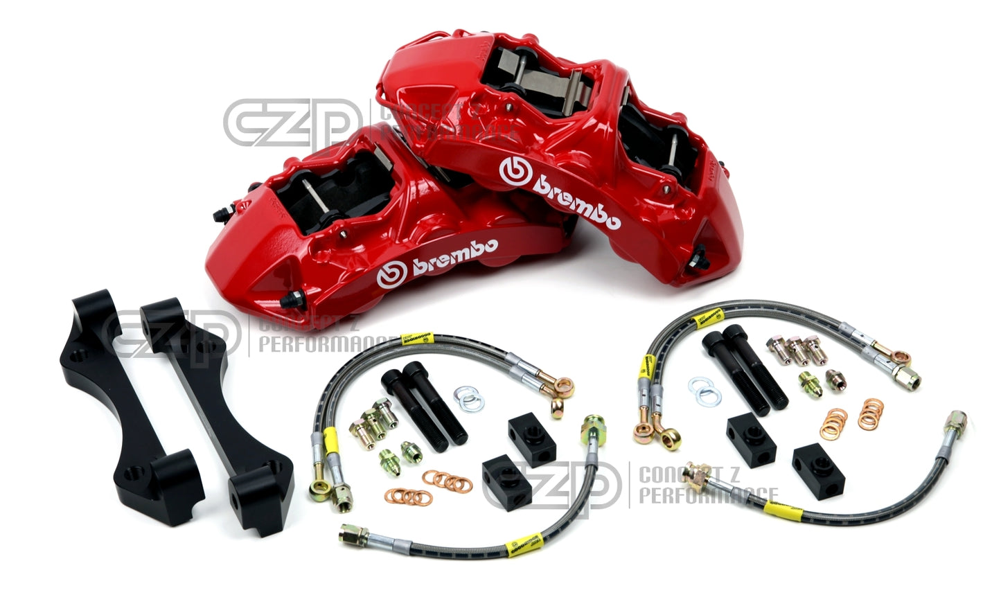 Brembo 2009+ Nissan 370Z Sport Front GT BBK 6 Piston - Red 1N0.8002A2