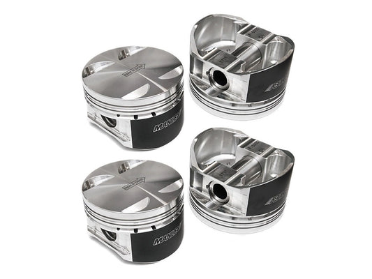 MANLEY 636005CE-4 Piston Kit Set (Ford 2.0L Eco Boost 88mm +.5mm Size Bore 9.3:1 Dish Extreme Duty) Manley Performance