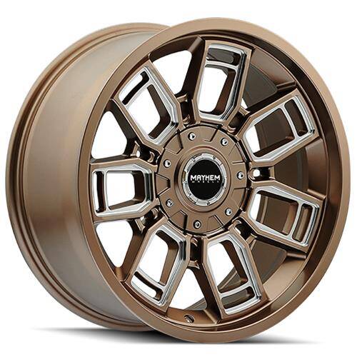 Mayhem 8118 Ordiance 20x9 / 6x135/139.7 BP / 106.1mm Hub Matte Bronze Wheel w/ Milled Spokes