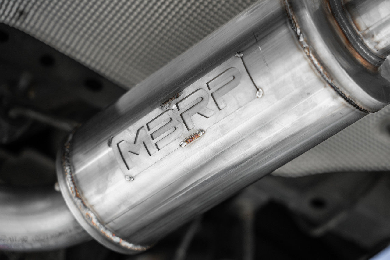 MBRP S4450304 T304 Stainless Steel Axle-Back Exhaust with Dual Rear Exit for 2019-2024 Mazda 3 Hatchback