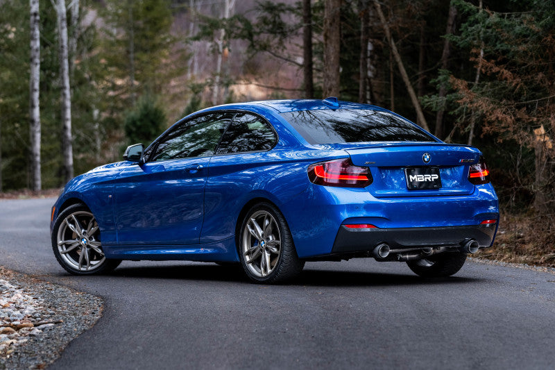 MBRP S45003CF 3-Inch Axle-Back Exhaust for 2017-2021 BMW M240i MBRP