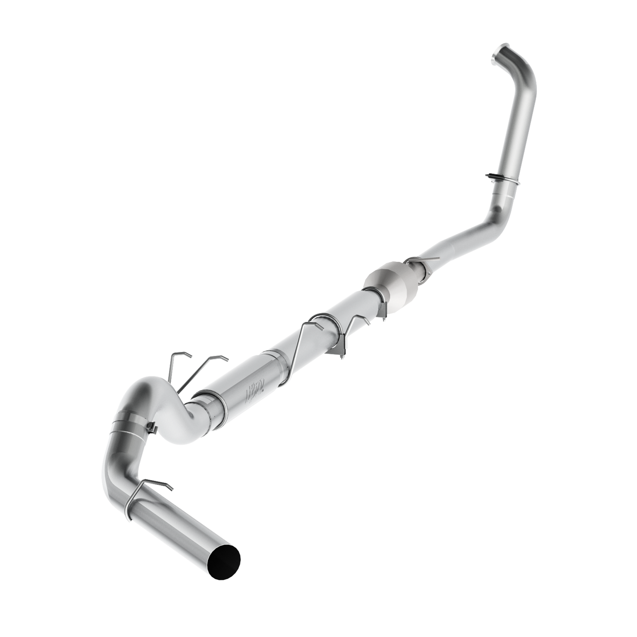 MBRP S62340P 5-Inch Turbo-Back Exhaust for 2003-2007 Ford F-250/F-350 with 6.0L Power Stroke Diesel, Race Profile, Single Side Exit Design.