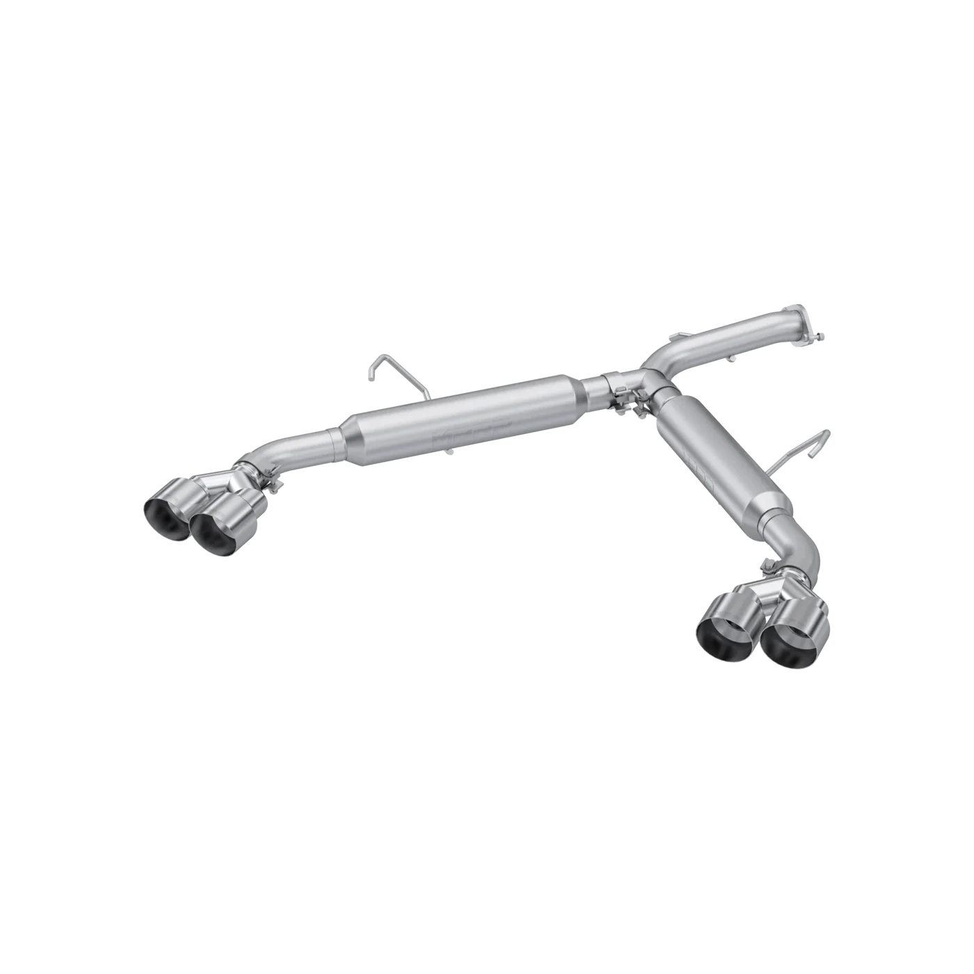 MBRP 2.5-Inch Axle-Back Exhaust – Quad Rear Exit – Kia Forte GT (SKU: S4711AL)