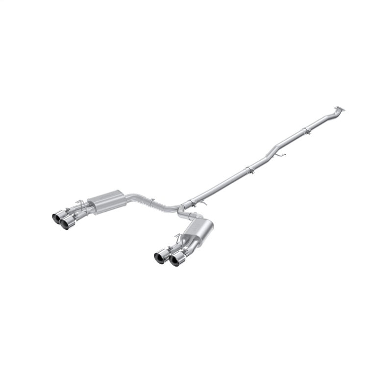 MBRP S4715AL ARMOR Lite 2.5-inch cat-back exhaust for 2021-2023 Hyundai Sonata N Line with quad polished 4.5-inch tips