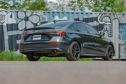 MBRP S49053CF ARMOR Pro 2.5-inch T304 stainless steel cat-back exhaust for 2022-2026 Honda Civic Sport with 4.5-inch carbon fiber tip