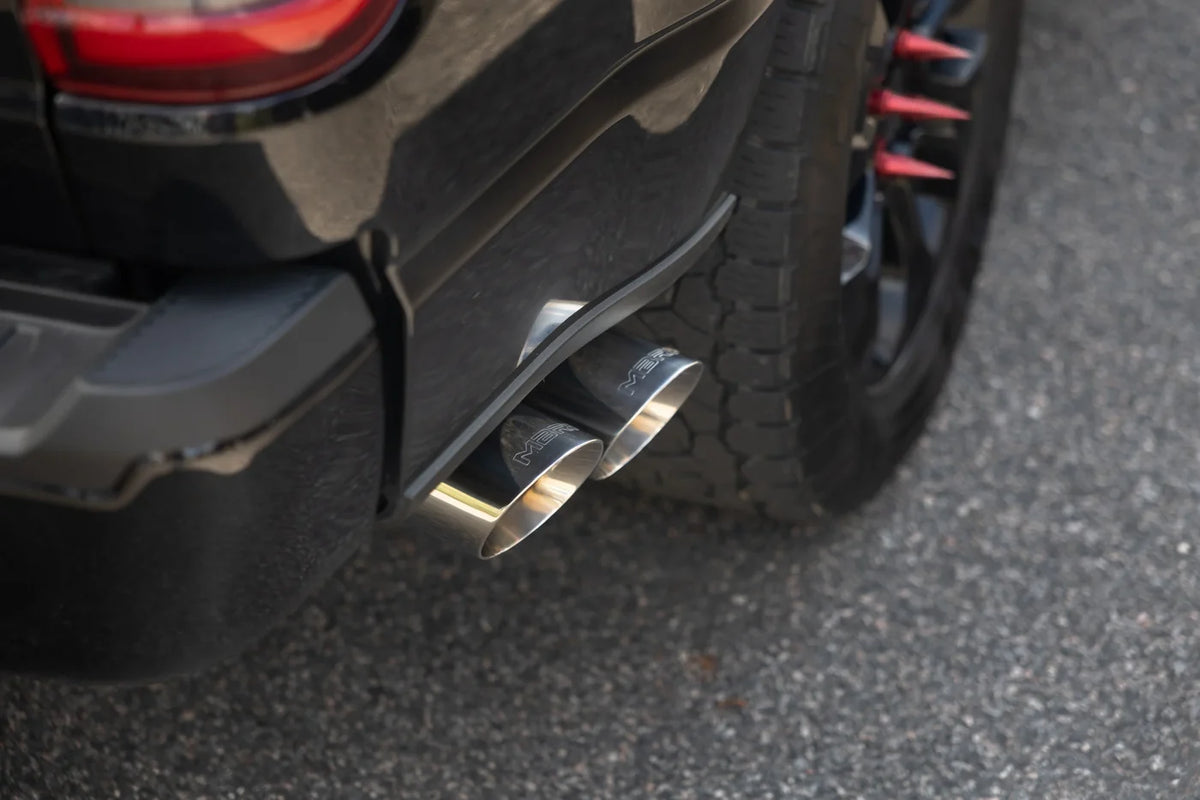 MBRP S5277AL ARMOR Lite 3-inch cat-back exhaust for 2021-2025 Ford F-150 with dual polished 4.5-inch tips