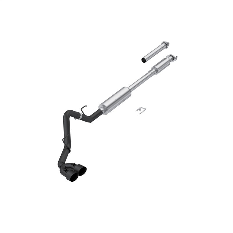 MBRP S5281BLK ARMOR BLK 3-inch cat-back exhaust for 2015-2020 Ford F-150 with dual 4.5-inch black tips