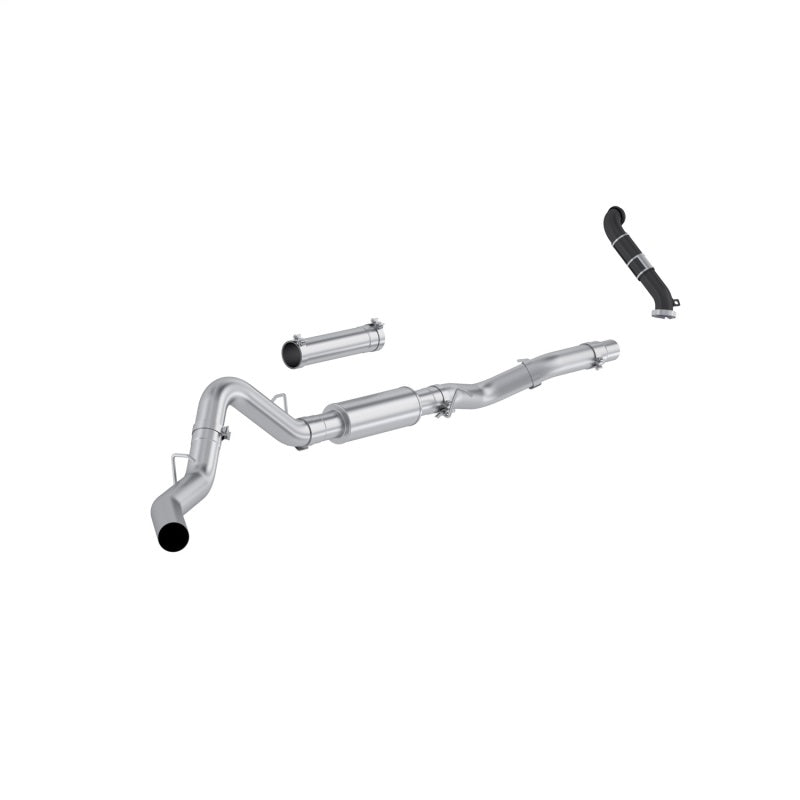MBRP S6007P 4-inch ARMOR Lite cat-back exhaust and downpipe kit for 2006-2007 Silverado Sierra HD 6.6L Duramax