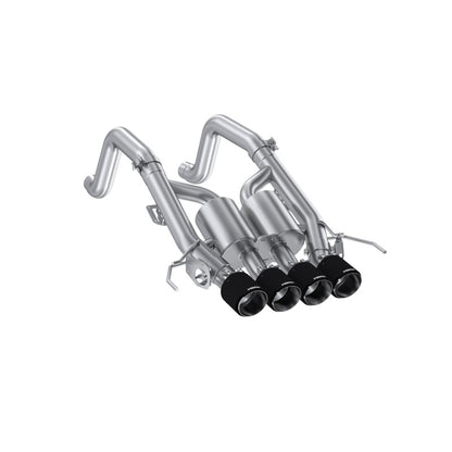 MBRP S70073CF ARMOR Pro 3-inch axle-back exhaust for 2014-2019 Chevrolet Corvette C7 with quad carbon fiber tips