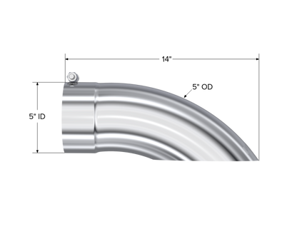 MBRP T5085 Universal Exhaust Tip – 14-Inch T304 Stainless Steel