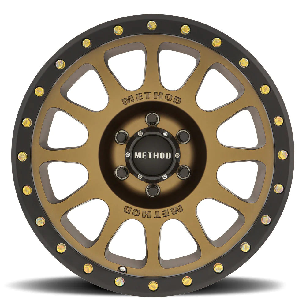 Method 305 NV METHOD BRONZE - MATTE BLACK LIP 16x8 / 6x5.5 / 0/4.5, 108mm Hub Bore