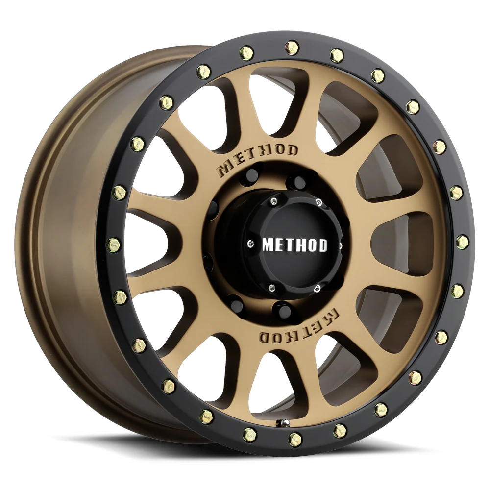 Method 305 NV METHOD BRONZE - MATTE BLACK LIP 17x8.5 / 5x5 / 25/5.7, 94 Hub Bore - MR30578550925