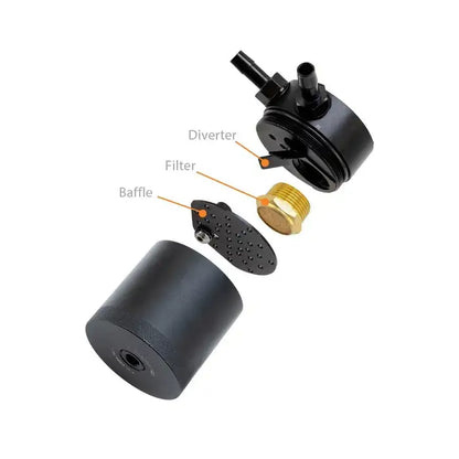 Mishimoto baffled oil catch can for 2016-2024 Chevrolet Camaro SS LT1 6.2L MMBCC-CAM8-16PBE