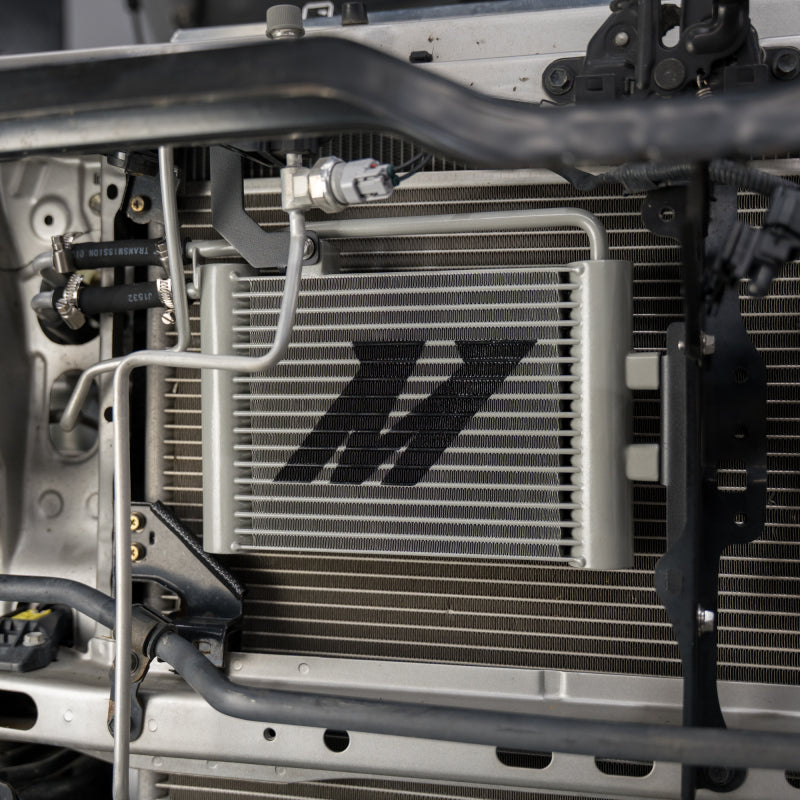 Mishimoto Transmission Coolers MMTC-4RUN-10 for Toyota 4Runner installed shown on car picture fitted on
