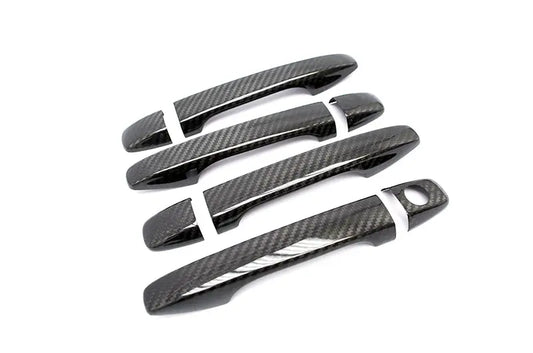 OLM Dry Carbon Fiber Door Handle Covers - 2015-2021 Subaru WRX / STI / 2014-2018 Forester / 2013-2017 Crosstrek
