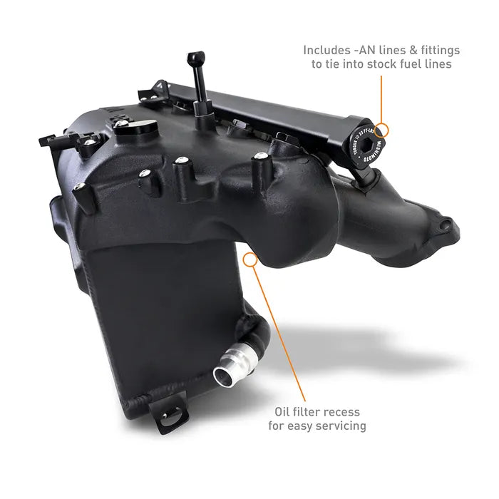 Mishimoto MMINT-G80-21BK charge air cooler manifold for BMW G80 M3 and G82 M4 S58 engine